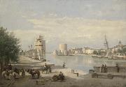 camille corot, The Harbor of La Rochelle
